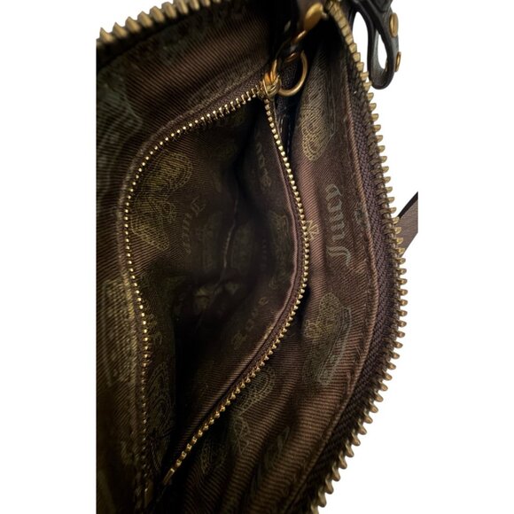 Juicy Couture Brown Leather Charm Wristlet Purse - Picture 14 of 15